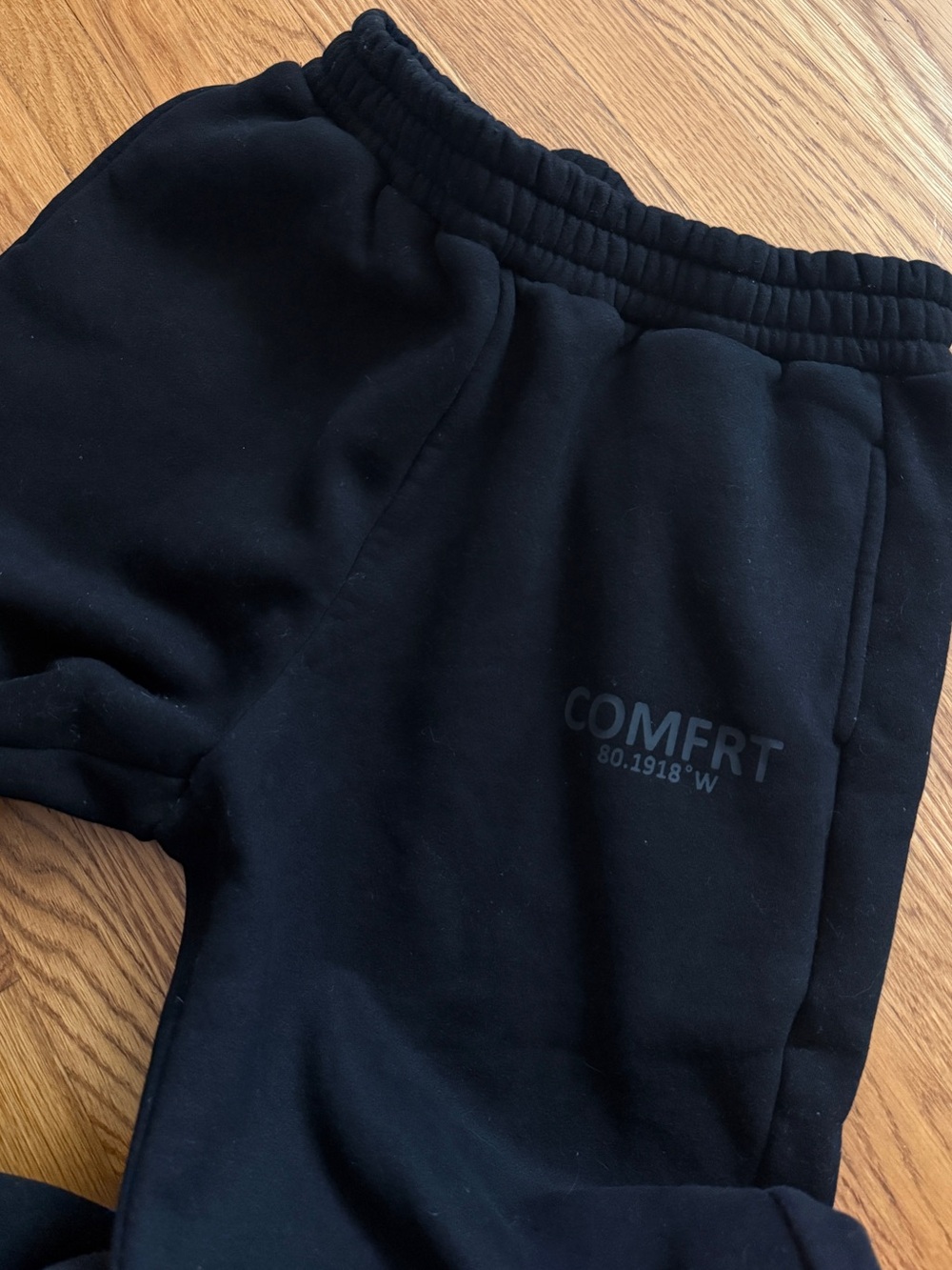 Comfrt coordinates black thick sweatpants L